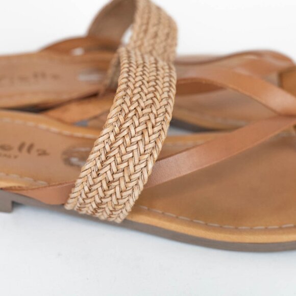 Mariella Made in Italy Tan Leather Sandals Women's Size 9 - Picture 6 of 7